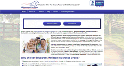 Desktop Screenshot of bluegrassheritageinsurancegroup.com